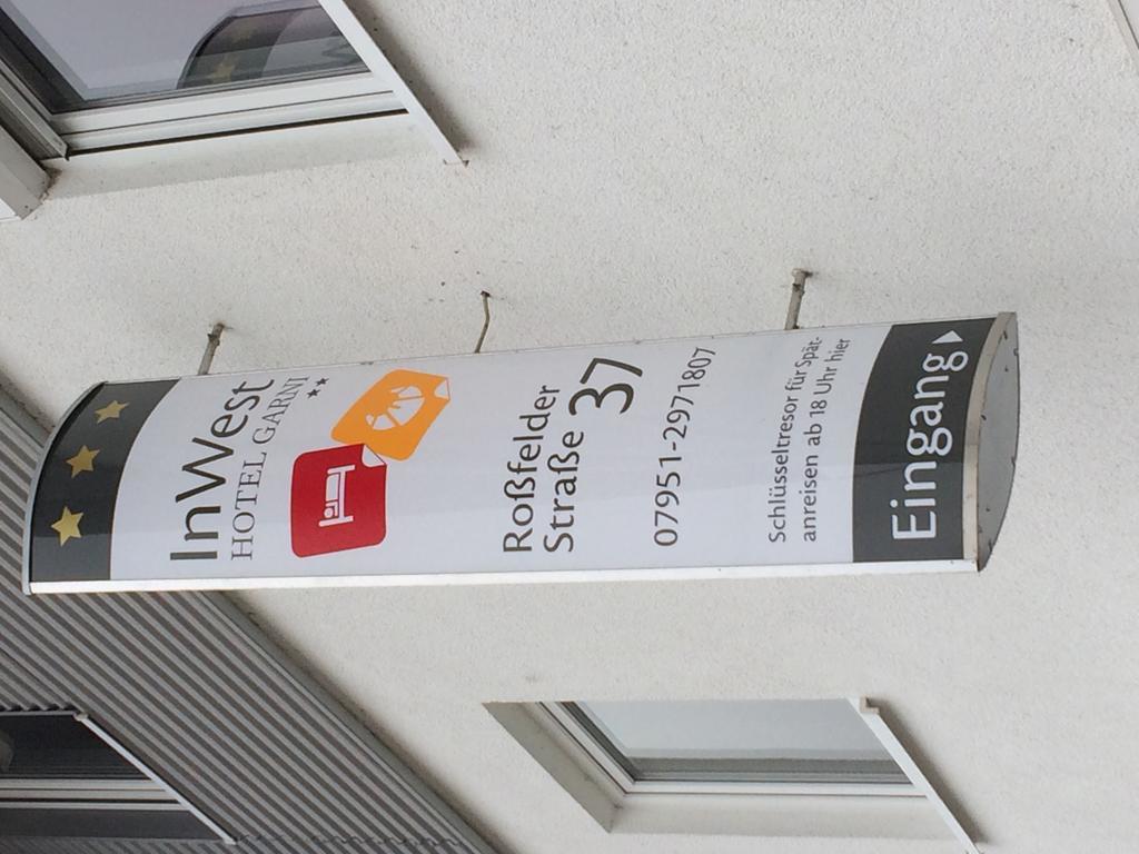 Inwest Hotel Garni Crailsheim Eksteriør bilde